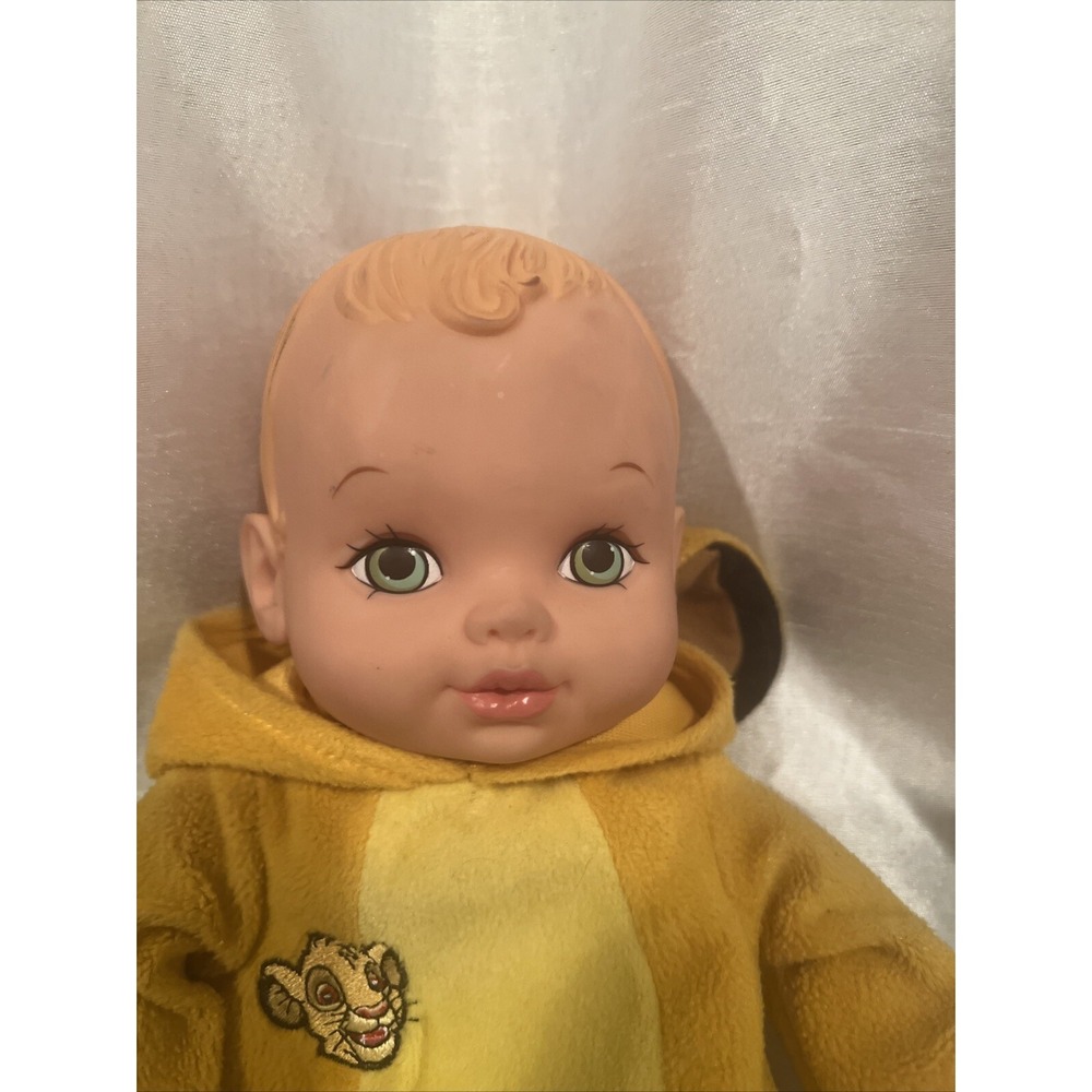 Rare-2002 DISNEY Lion King Simba Water Babies Doll Playmates Blonde / Green - Picture 4 of 4